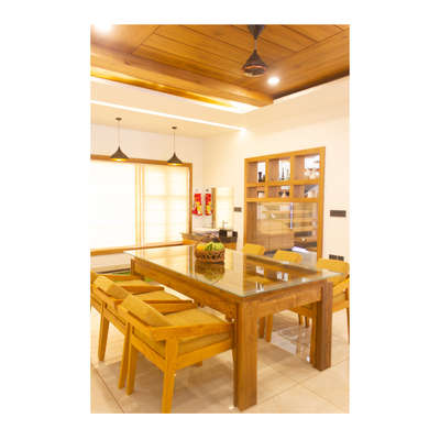 Dining, Furniture, Table, Storage, Lighting Designs by Architect Dedeev Vijayan, Kozhikode | Kolo
