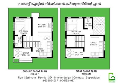 Plans Designs by Civil Engineer RAJIN K V, Palakkad | Kolo