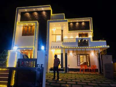 Exterior, Lighting Designs by Interior Designer Anand KS, Kottayam | Kolo