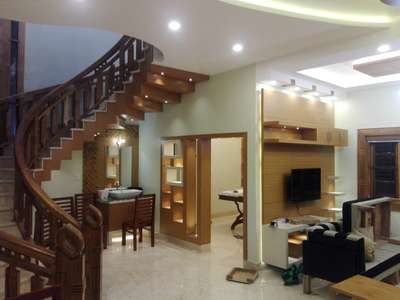 Living, Furniture, Staircase Designs by Interior Designer Rajesh Cg, Wayanad | Kolo