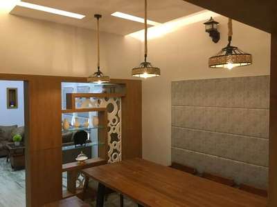 Dining, Furniture, Table, Lighting, Storage Designs by Civil Engineer Muhammed Junaid Mp, Kozhikode | Kolo
