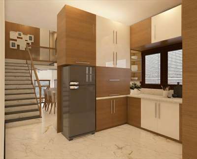Kitchen, Storage Designs by Interior Designer melvin babu, Thrissur | Kolo