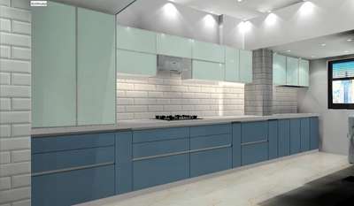 Kitchen, Lighting, Storage Designs by Interior Designer Suryakant Gautam, Ghaziabad | Kolo