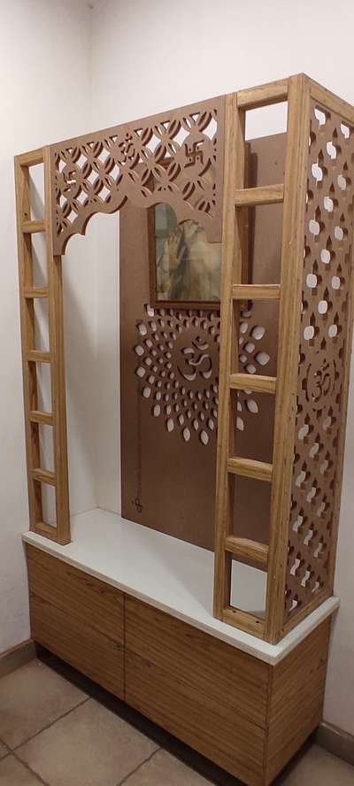 Prayer Room, Storage Designs by Carpenter Ali Hasan, Faridabad | Kolo