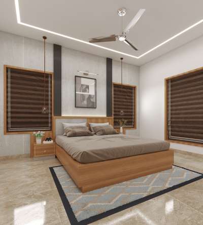 Furniture, Storage, Bedroom, Window, Wall Designs by Interior Designer Kishor C, Palakkad | Kolo
