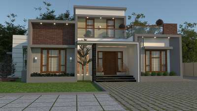 Exterior Designs by Civil Engineer Mohamed Mangalath, Kozhikode | Kolo