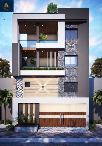Exterior Designs by Architect VRAY Infrastructure , Indore | Kolo