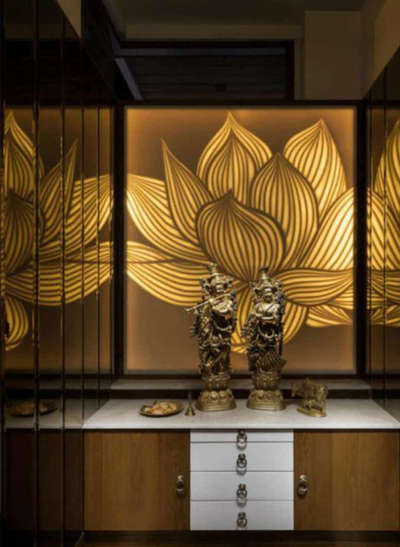 Prayer Room, Storage Designs by Building Supplies kunal korean art designer, Indore | Kolo