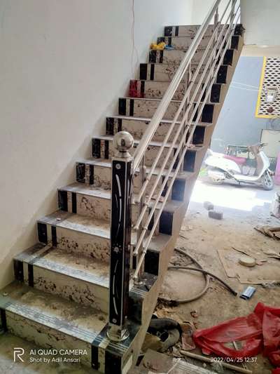 Staircase Designs by Fabrication & Welding Monu   Steel reling , Indore | Kolo