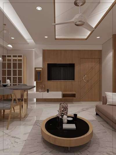 Ceiling, Furniture, Lighting, Living, Storage, Table Designs by Architect Mohd Rameez, Meerut | Kolo