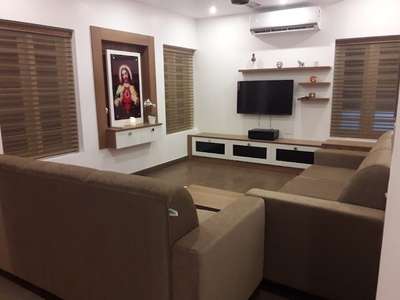 Living, Lighting, Furniture, Prayer Room, Storage Designs by Interior Designer ശ്രീരാജ്  ത്യാഗരാജൻ , Kollam | Kolo