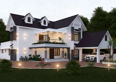Exterior, Lighting Designs by 3D & CAD Vivin Wilson, Thrissur | Kolo