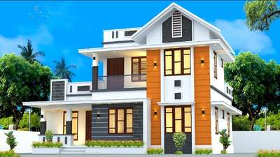 Exterior, Lighting Designs by 3D & CAD Home Designers, Kozhikode | Kolo