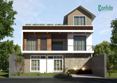 Exterior Designs by Contractor Confido  Constructions, Kannur | Kolo