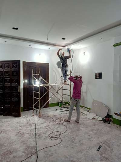 Ceiling, Lighting, Door Designs by Contractor haris 9747286606, Kasaragod | Kolo