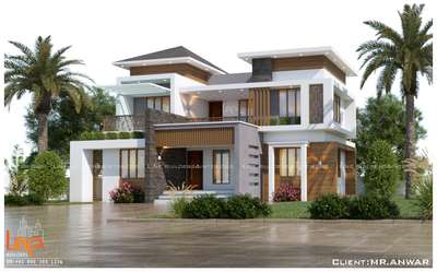 Exterior Designs by Architect Line Builders, Thrissur | Kolo
