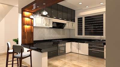 Kitchen, Lighting, Storage Designs by 3D & CAD AR  builders, Kasaragod | Kolo