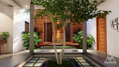 Flooring, Wall, Exterior Designs by Architect Y  Architects, Malappuram | Kolo