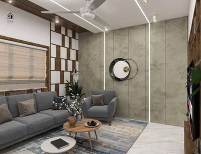 Lighting, Living, Furniture, Table, Wall Designs by Interior Designer Aby Antony, Ernakulam | Kolo