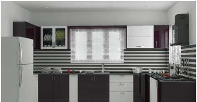 Kitchen, Storage, Window Designs by Civil Engineer savio sony, Thrissur | Kolo
