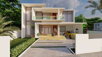 Exterior Designs by Architect Faris Baiju, Thiruvananthapuram | Kolo