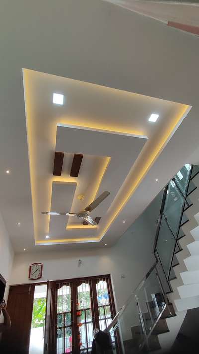 Ceiling, Lighting, Staircase, Window Designs by Contractor ashwin  pk, Kozhikode | Kolo