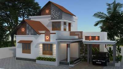 Exterior, Lighting Designs by 3D & CAD MUHAMED NIZAR, Ernakulam | Kolo