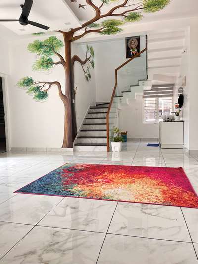 Flooring, Staircase, Wall Designs by Interior Designer crown lop  LLP, Ernakulam | Kolo