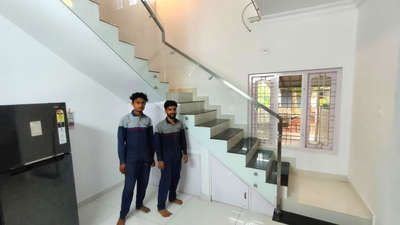 Staircase Designs by Fabrication & Welding VM STEELTECH Eramalloor, Alappuzha | Kolo