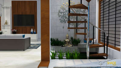 Staircase, Living, Home Decor Designs by Civil Engineer ciril cherian , Ernakulam | Kolo