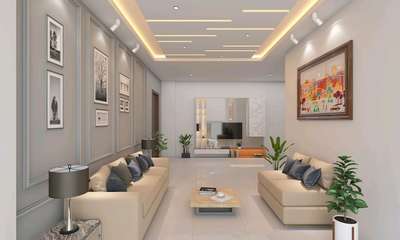 Ceiling, Furniture, Living, Lighting, Table Designs by Interior Designer AR KRITIKA  Tyagi, Delhi | Kolo