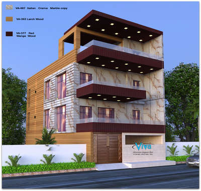 Exterior Designs by Building Supplies Saifi Javed, Noida | Kolo