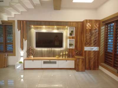 Flooring, Lighting, Living, Storage, Home Decor Designs by Carpenter jineesh ku jineesh, Thrissur | Kolo