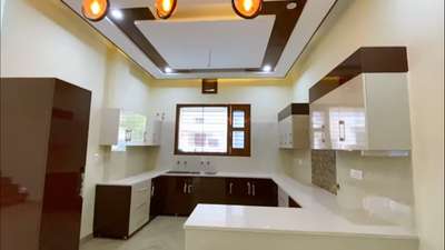 Ceiling, Kitchen, Lighting, Storage Designs by Contractor Rahul  sagar, Delhi | Kolo