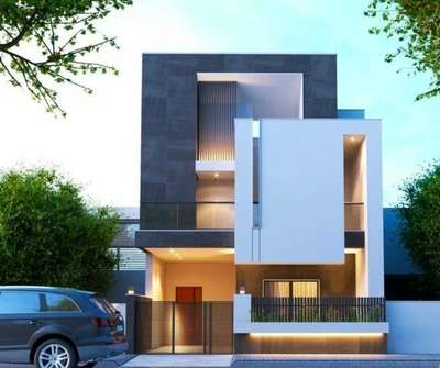 Exterior, Lighting Designs by Civil Engineer à¤¸à¤®à¤°à¥�à¤ªà¤¿à¤¤ à¤ªà¤Ÿà¥‡à¤², Indore | Kolo