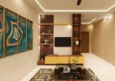 Ceiling, Living, Lighting, Storage Designs by Architect Architect  Shubham Tiwari, Meerut | Kolo