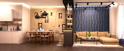 Dining, Furniture, Table, Lighting, Living Designs by Interior Designer manisha pandey, Gautam Buddh Nagar | Kolo