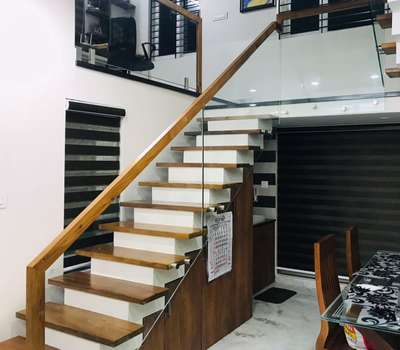 Dining, Furniture, Table, Staircase Designs by Glazier SAIJU KOLIERI, Kozhikode | Kolo