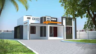 Exterior Designs by Contractor കെട്ടിട പണിക്കാർ, Kollam | Kolo
