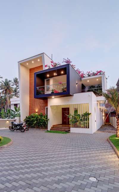 Exterior, Lighting Designs by Architect alex nalinan, Thiruvananthapuram | Kolo