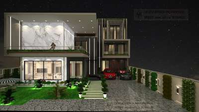 Exterior, Lighting Designs by Interior Designer Neetu Singh, Faridabad | Kolo