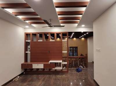 Ceiling, Lighting, Living, Storage Designs by Interior Designer Ashok kumar, Kottayam | Kolo