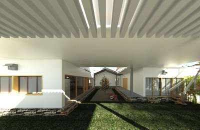 Outdoor, Exterior Designs by Civil Engineer Joan  Mary Jojo, Thiruvananthapuram | Kolo