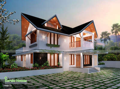 Exterior, Lighting Designs by 3D & CAD Kerala  Homes, Ernakulam | Kolo