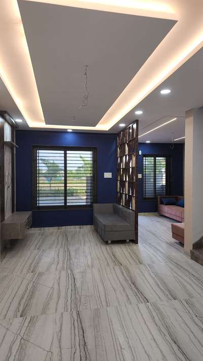 Ceiling, Furniture, Lighting, Living, Flooring Designs by Flooring amjad patel, Indore | Kolo