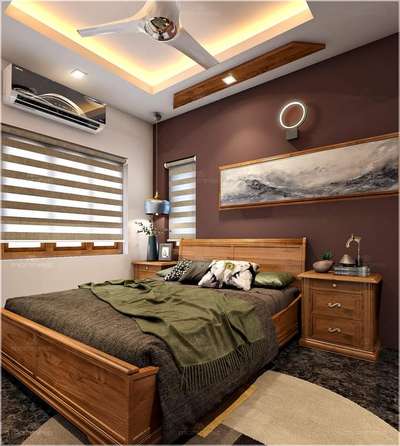 Bedroom, Wall Designs by Interior Designer Faizal Nasri, Malappuram | Kolo