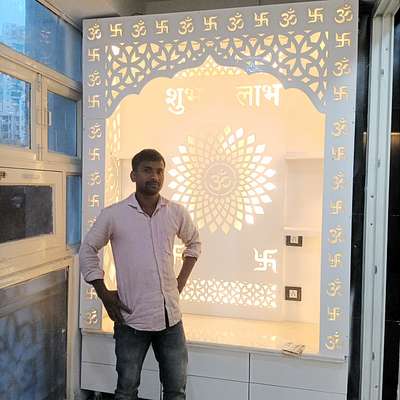 Lighting, Prayer Room, Storage Designs by Electric Works Rahul Electricion, Gautam Buddh Nagar | Kolo