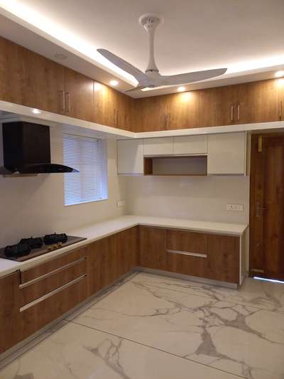 Flooring, Kitchen, Lighting, Storage Designs by Civil Engineer vyshnav  Thrissur, Thrissur | Kolo