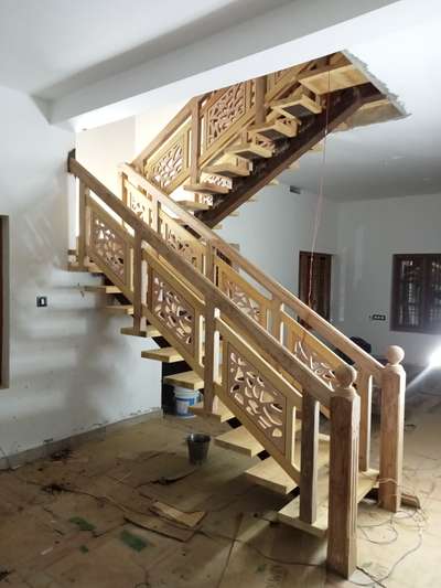 Staircase Designs by Carpenter Sudheesh p k Payyamkulam, Kasaragod | Kolo