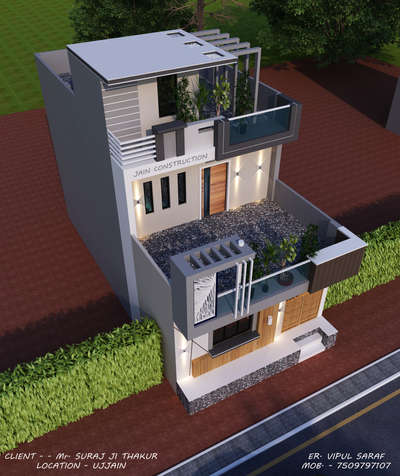 Exterior Designs by Architect Er Vipul Saraf, Indore | Kolo